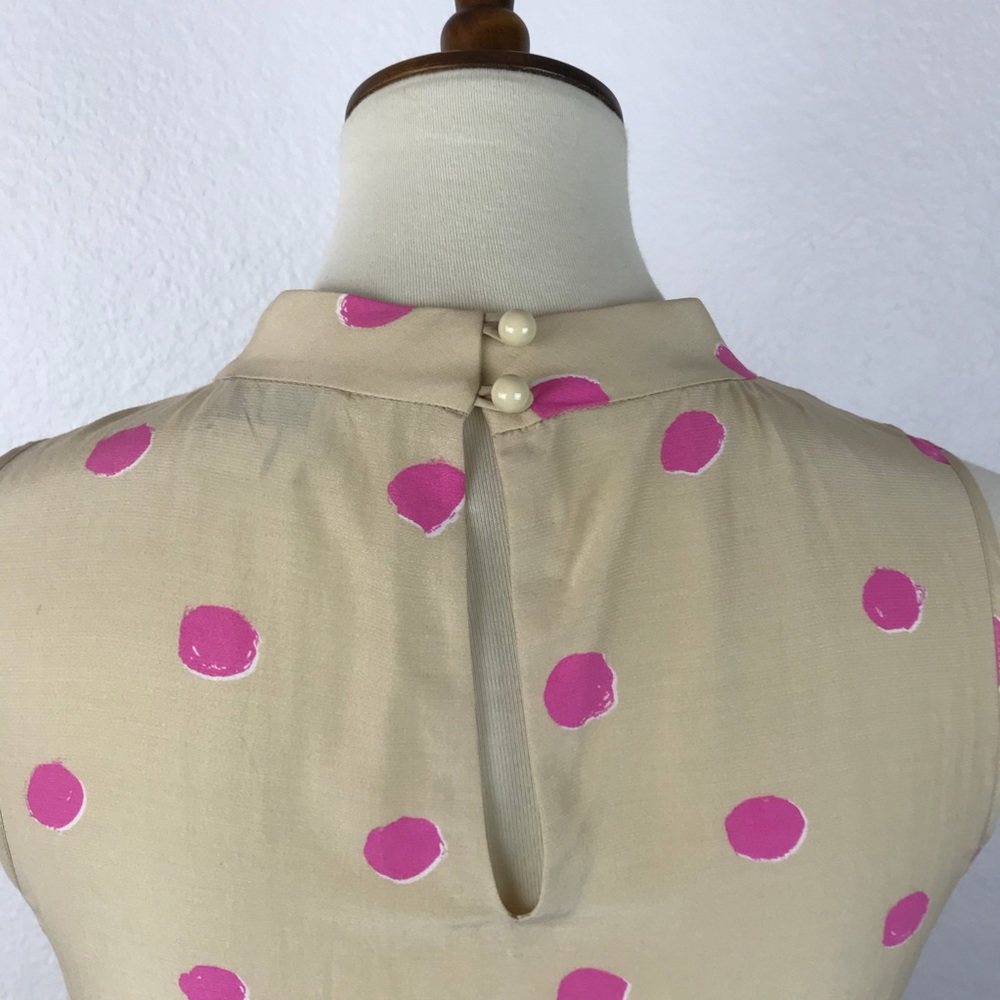 Kate Spade New York Silk Blend Polka Dot Top T47 - Picture 7 of 8